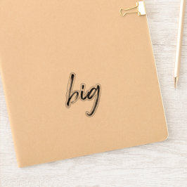 "Big" Vinyl Sticker Transparente Studentinnenverbi