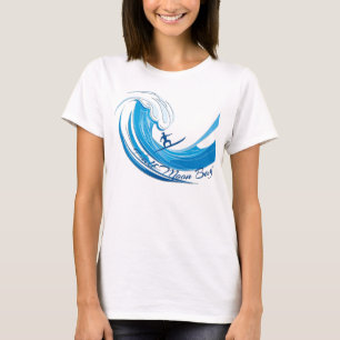 Big Wave Surfen Halbmond Bay T-Shirt