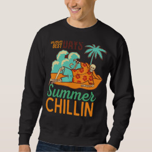 Big Wave Surfen Ocean Beach Best Days Sommer Chil Sweatshirt