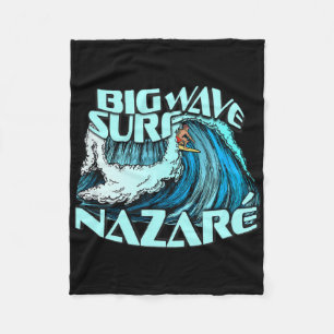 Big Wave Surfer 30 Meter Welle Surfen Nazare Portu Fleecedecke