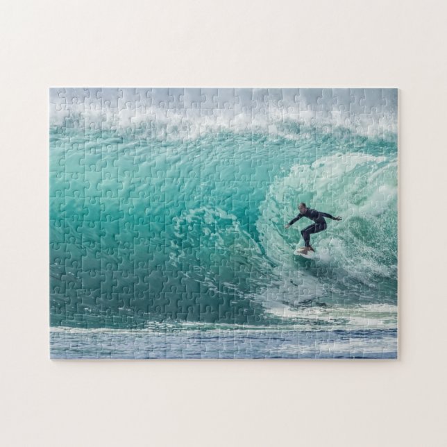 Big Wave Surfer Med Puzzle (Horizontal)