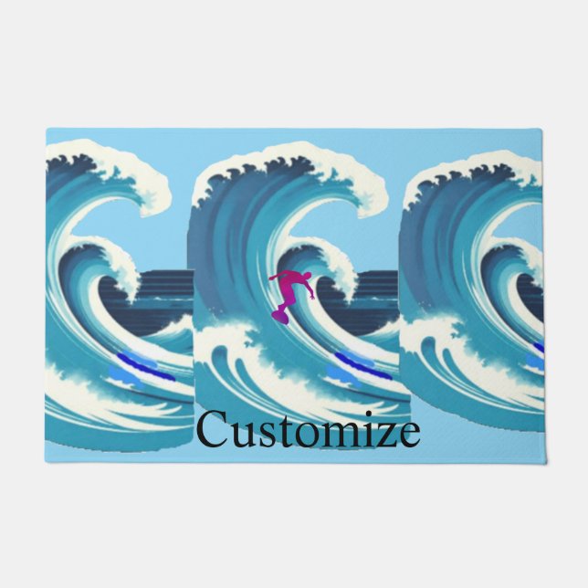 Big Wave Surfer Thunder_Cove Fußmatte (Vorderseite)