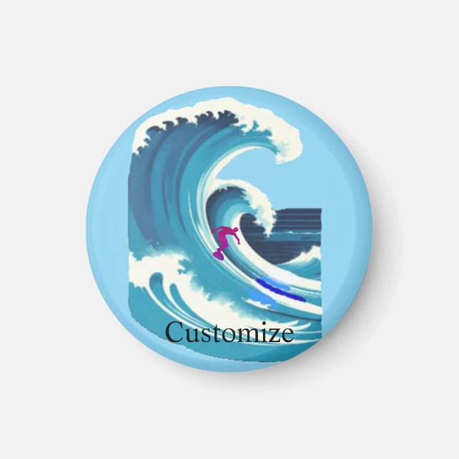 Big Wave Surfer Thunder_Cove Magnet (Vorne)
