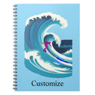 Big Wave Surfer Thunder_Cove Notizblock