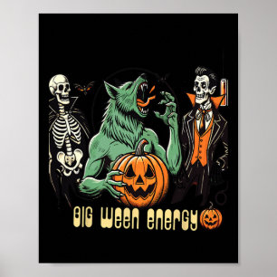 Big Wear Energy Halloween-Party für Horror Fans Poster