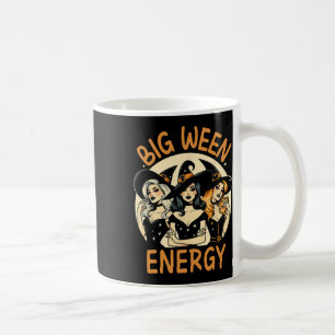 Big Ween Energy Halloween Vintagen Hexen Männer Fr Kaffeetasse