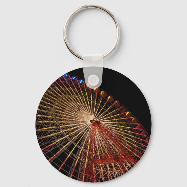 Big Wheel Funfair Night.jpg Schlüsselanhänger (Vorderseite)