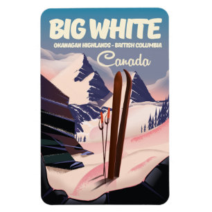 Big White British Columbia Kanada Ski. Magnet