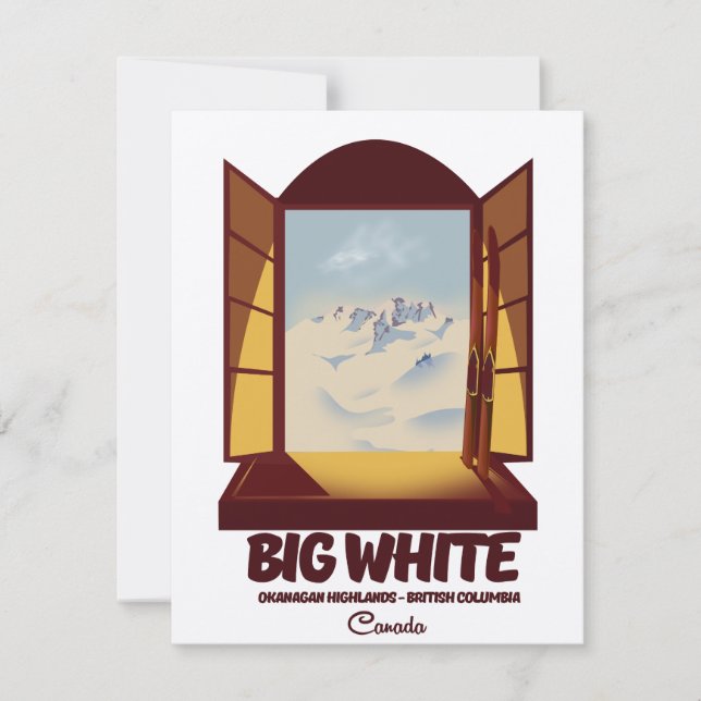 Big White British Columbia Kanada Skipposter (Vorderseite)
