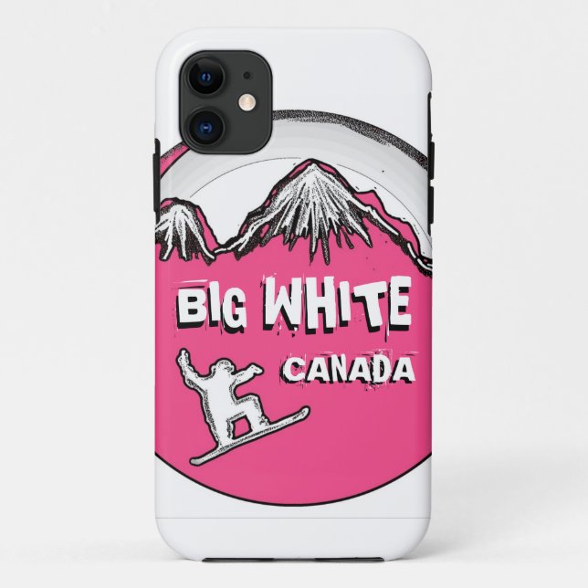 Big White Canada Rosa Snowboard iPhone 5 Fall Case-Mate iPhone Hülle (Rückseite)