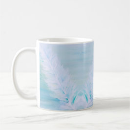 Big White Feather Kaffeetasse