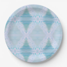 Big White Feather Pappteller