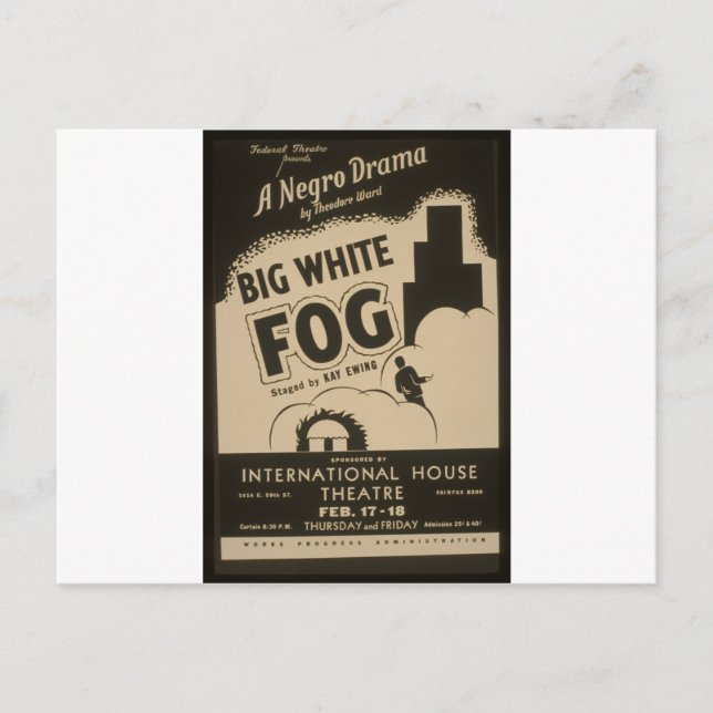 Big White Fog Postkarte (Vorderseite)