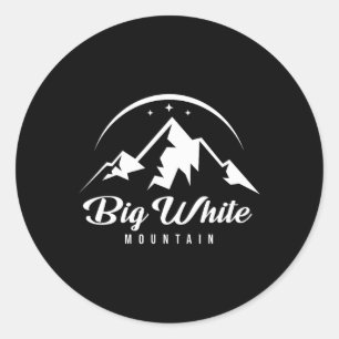 Big White Mountain Canada Ski Resort Skifahren Sno Runder Aufkleber
