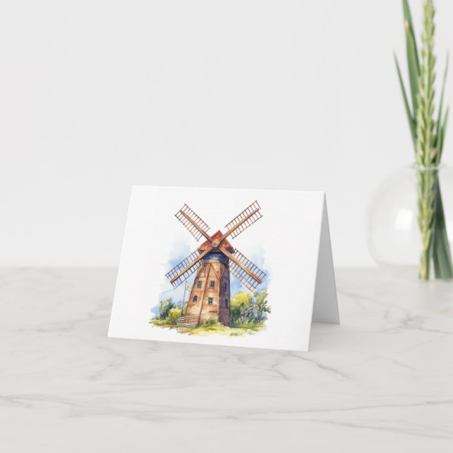 Big Windmill BLANK Karte (Vorderseite)