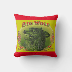 Big Wolf Zigarrenlabel Kissen