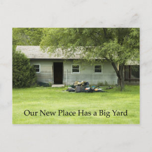 Big Yard - Änderung der Adresskarte Ankündigungspostkarte