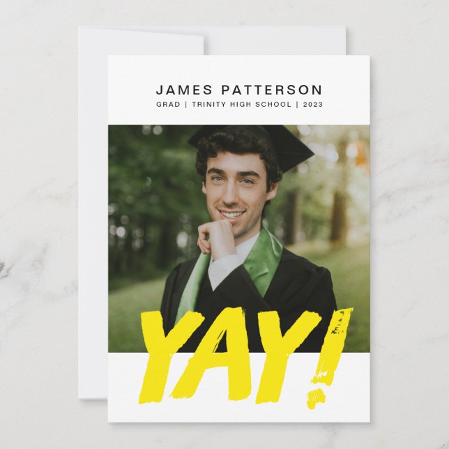 Big YAY Graduate Ankündigung (Vorderseite)