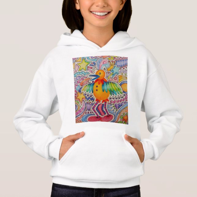 Big Yellow Bird Hoodie (Vorderseite)