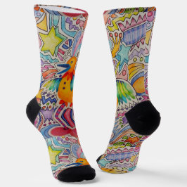 Big Yellow Bird Socken