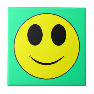 Big Yellow Happy Face Fliese