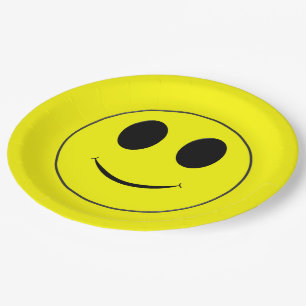Big Yellow Happy Face Pappteller