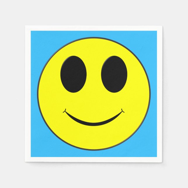Big Yellow Happy Face Serviette (Vorderseite)