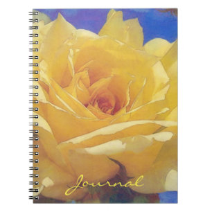 Big Yellow Rose Blume Journal Notizblock