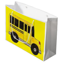 Big Yellow School Busfahrer Bildung Große Geschenktüte