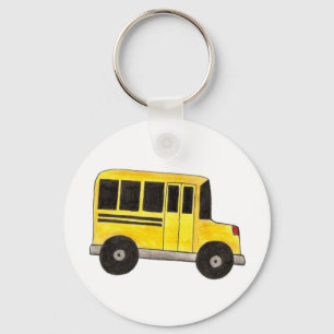 Big Yellow School Busfahrer Lehrer Geschenk Schlüs Schlüsselanhänger