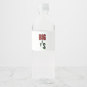 Big Yes Wasserflaschenetikett