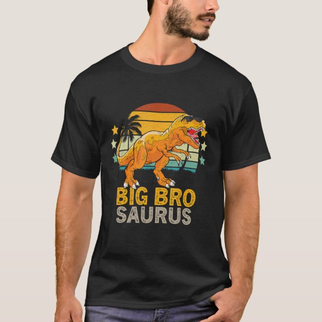 Bigbrosaurus Rex Dinosaur Big Bro Saurus Brother T-Shirt (Vorderseite)