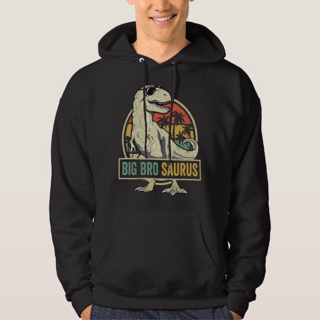 Bigbrosaurus T Rex Dinosaur Big Bro Saurus Brother Hoodie (Vorderseite)