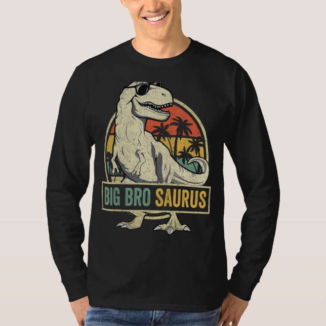 Bigbrosaurus T Rex Dinosaur Big Bro Saurus Brother T-Shirt (Vorderseite)