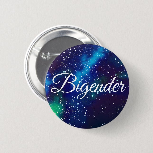 Bigender Customizable Galaxy Identity Button (Vorne & Hinten)