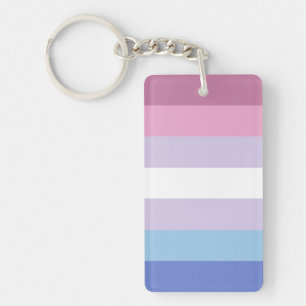 Bigender-Flagge Schlüsselanhänger