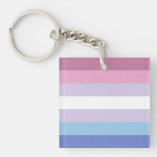Bigender-Flagge Schlüsselanhänger