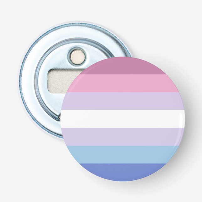 Bigender-Pride-Markierung Flaschenöffner (Vorderseite)
