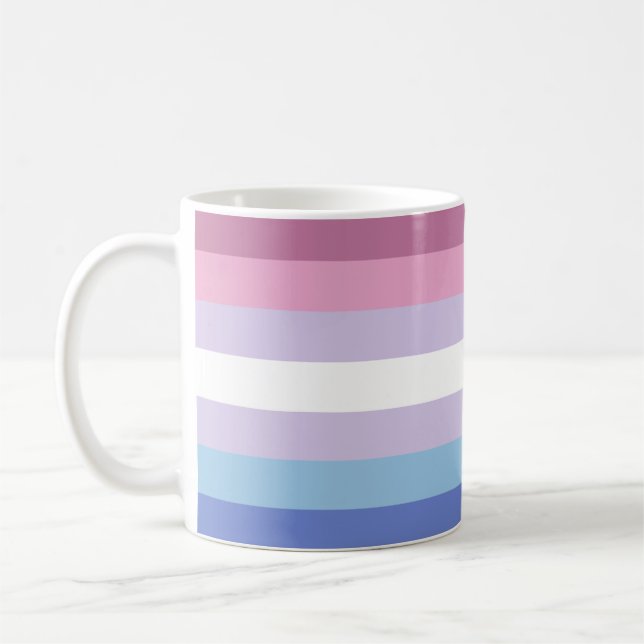 Bigender-Pride-Markierung Kaffeetasse (Links)