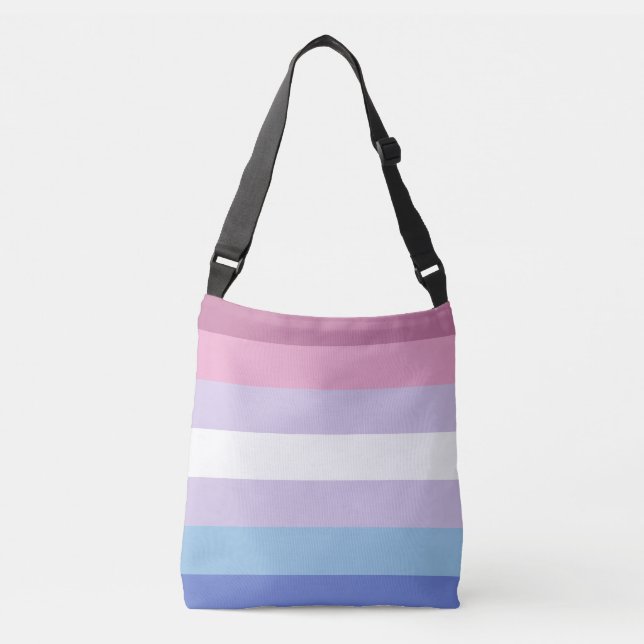 Bigender-Pride-Markierung Tragetaschen Mit Langen Trägern (Vorderseite)