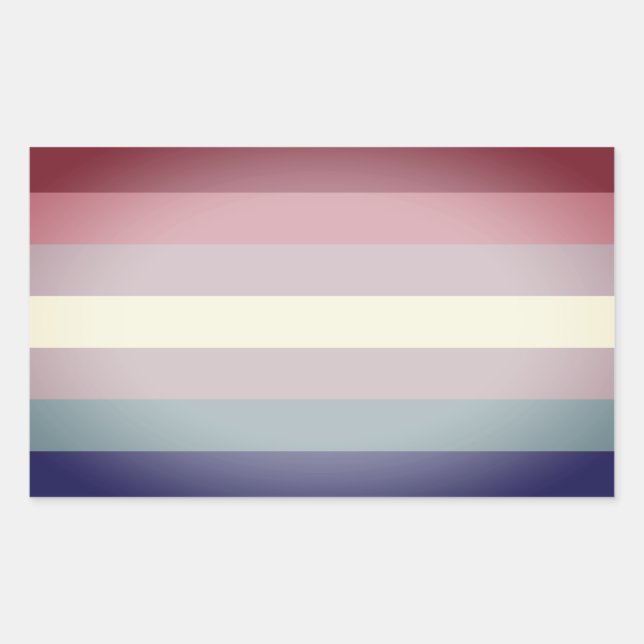 Bigender Pride Rechteckiger Aufkleber (Vorderseite)