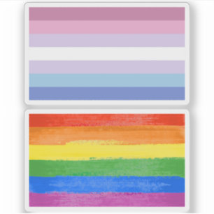 Bigender Stolz Aufkleber