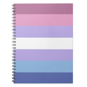 Bigender-Stolz, gestreifte Print, LGBTQ-Stolz Notizblock