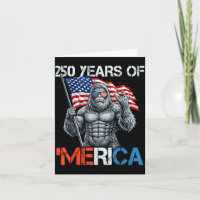 Bigfoot 250 Jahre Merica Rock Amerikanische Flagge