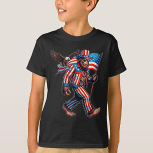 Bigfoot 4. Juli lustig patriotisch amerikanische F T-Shirt