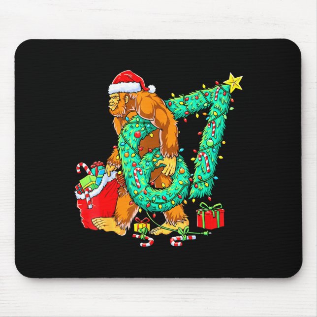 Bigfoot 67 Meme Christmas Tree 67 Baseball Lifesty Mousepad (Vorne)