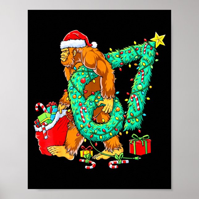 Bigfoot 67 Meme Christmas Tree 67 Baseball Lifesty Poster (Vorne)