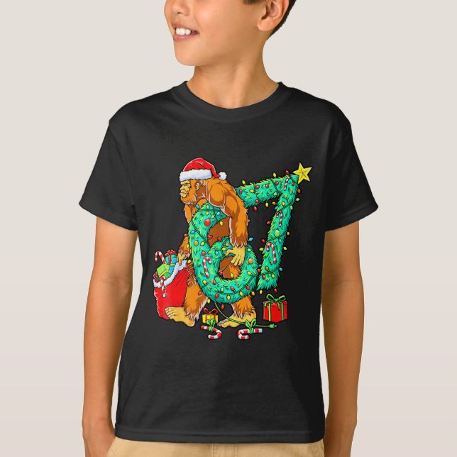 Bigfoot 67 Meme Christmas Tree 67 Baseball Lifesty T-Shirt (Vorderseite)