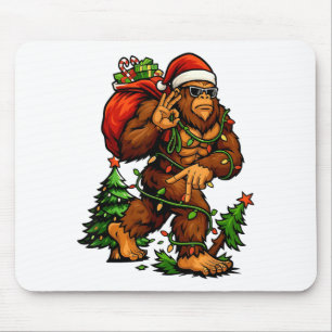 Bigfoot 67 Weihnachtsbaumlichter Xmas Männer Sasqu Mousepad