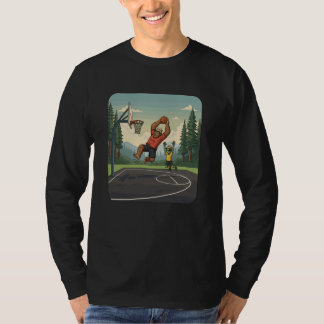 Bigfoot & Alien Basketball T-Shirt